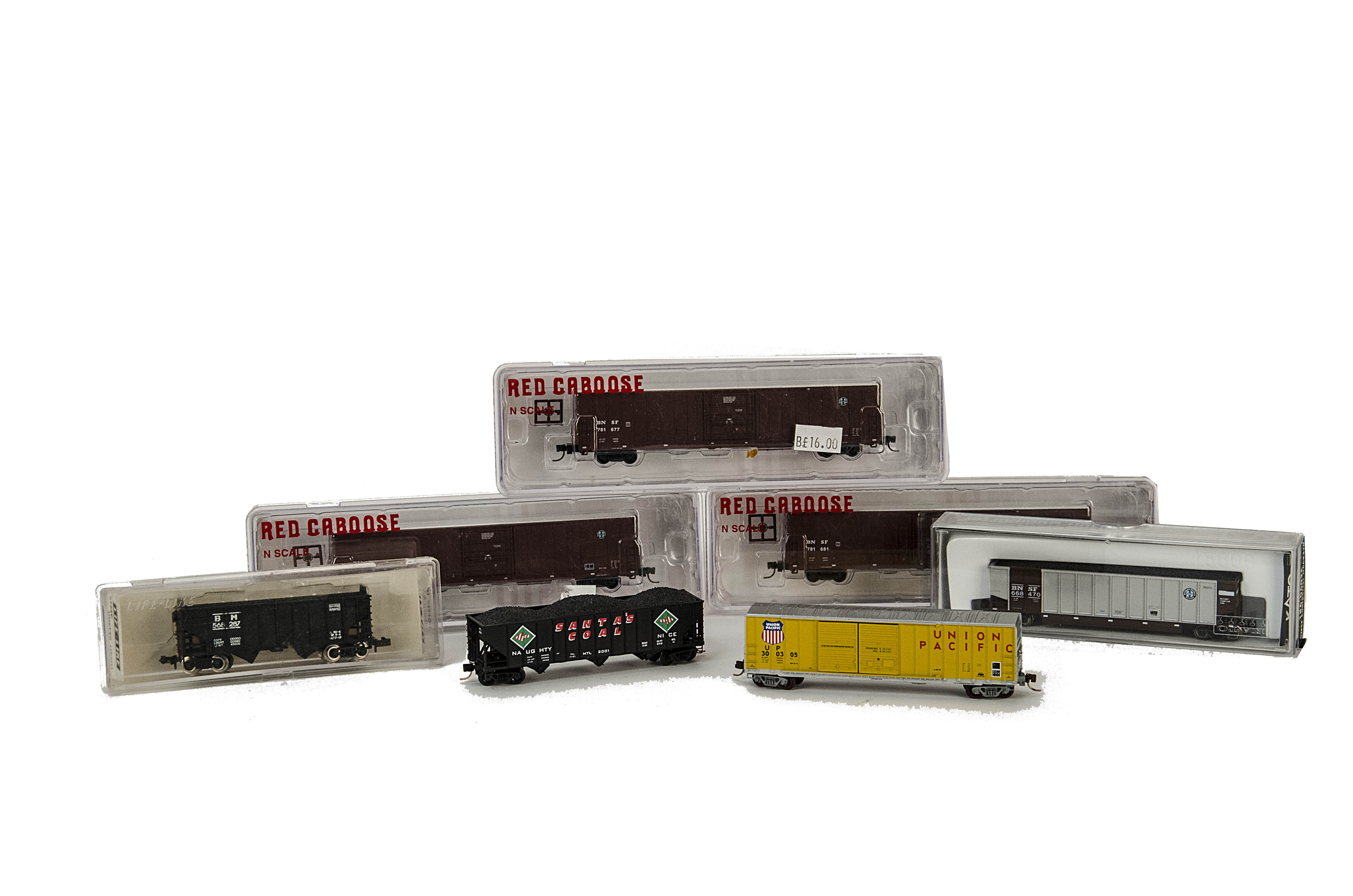 Kato and Other N Gauge American Freight Stock, including two Kato 186-0602C 'Coalporter' wagons, 3