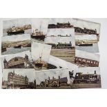 A Modest Collection of South Eastern & Chatham Railway-published Postcards, approx. 26 assorted