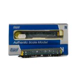 Dapol N Gauge BR Blue Diesel Railcar Units, comprising ref ND-118C class 121 'Bubble Car' 55024 (