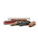 Continental N Gauge Diesel and Electric Locomotives by Kato and Others, including boxed Kato