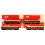 Hornby Dublo 00 Gauge Super Detailed BR maroon Coaches, 4053 Corridor Coach Brake/2nd (2), 4062