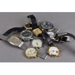 An assortment of sports/designer wristwatches, including Umbro, Sekonda, Pulsar, Adidas etc (10)