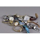 A large collection of gents and ladies wristwatches, various style, including Sekonda, Casio, Ben