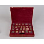 The silver Empire Stamp collection, the 25 silver ingots in the form of 25 stamps from around the