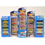 Hot Wheels, racing cars from playsets and as single vehicles, majority in original packaging, VG-