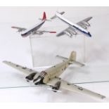 A Tinplate Clockwork Junkers Tri-Motor Aeroplane and Other Models, by unknown maker, with three