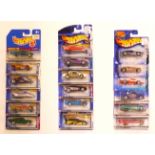 Mattel Hot Wheels, including a 'Fat Fendered' 40, 1963 Ford Thunderbird, 1959 Cadillac and others,