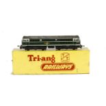 A pair of Tri-ang TT Gauge T 96 BR green AIA AIA Diesel Locomotives, one in original box, VG, box