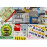 Scenic Accoutrements N Gauge Sets & Kits, plastic and white metal rolling stock accessories, figures