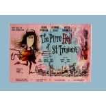 Original UK Quad Poster, for the 1960 film Pure Hell of St Trinians, distinctive artwork by Ronald