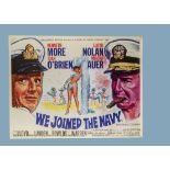 Two Original UK Quad Posters, for the 1965 film We Joined The Navy - one with Chantrell artwork, the