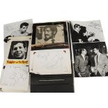 Autograph Album, a vintage album / scrap book compiled with photographs, cuttings, sketches many