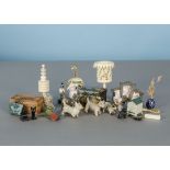 Miniature items: including a cold painted bronze West Highland terrier; a Forest Toy dog; an Art