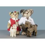 Steiff Limited Editions for Switzerland Heide and Peter teddy bears, Heide with goat, 1214 of