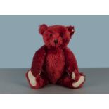 A Steiff Limited Edition British Collector’s Teddy Bear Burgundy 40, 1332 of 3000, in original box