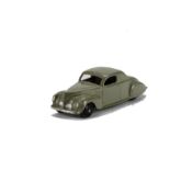 A Pre-War Dinky Toys 39c Lincoln Zephyr Coupe, grey body, black smooth hubs, lacquered baseplate,