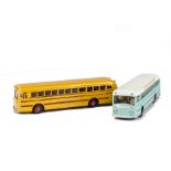 Dinky Toys 949 Wayne School Bus, 953 Continental Touring Coach, VG (2) THIS LOT ATTRACTS IMPORT