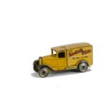 A Pre-War Dinky Toys 28g 'Kodak' Delivery Van, type 1, yellow body, gold wash wheels, tinplate