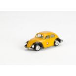 A Tekno 819 Volkswagen 1200 'PTT' Saloon, orange body, black wings, white interior, plated steel