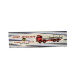 A Dinky Toys 905 Foden Flat Truck With Chains, maroon cab, chassis and flatbed, red hubs, E, 903