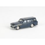 A Tekno 830 Volvo Amazon 121 Station Wagon, dark blue body, light blue interior, plated steel convex