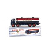 A Dinky Toys 942 Foden 14-Ton 'Regent' Tanker, 2nd type dark blue cab and chassis, red/white/blue