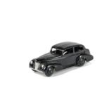 A Pre-War Dinky Toys 39b Oldsmobile Sedan, black body, black smooth hubs, lacquered baseplate, G-VG,