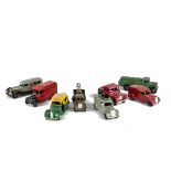 Dinky Toys Small Commercial Vehicles, including 34b Royal Mail Van, filled-in rear windows, 254