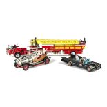 Corgi unboxed Chitty, Batmobile and American La France Fire Engine, chitty Chitty Bang Bang with