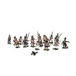 Lot of 25mm British Napoleonic infantry wargaming figures painted to a high standard (163), VG,