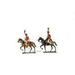 Lucotte pre WW1 version French Napoleonic General (Davout?), VG, with a contemporary Hussar, VG,