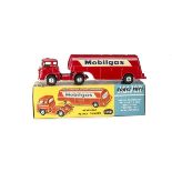 A Corgi Major Toys 1140 Mobilgas Petrol Tanker, red body, lemon interior, spun hubs, in original