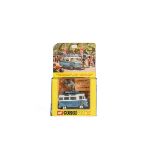 A Corgi Toys 479 Commer Mobile Camera Van, blue/white body, spun hubs, camera and operator, in