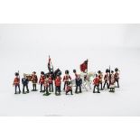 Assortment of post WW2 lead military figures by Britains, Hilco and Crescent comprising Britains 2nd