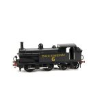 A Leeds Model Co (LMC) O Gauge 3-rail Electric 0-4-4 Tank Locomotive, in Southern unlined black as