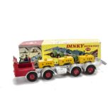 Dinky Supertoys 936 Leyland 8-Wheel Chassis, red and silver body, red plastic hubs and three '5-TON'