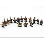 Lot of 25mm Napoleonic wargaming figures painted to a high standard, mixture of Prussian, French and