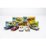 Corgi Toys Cars, 241 Ghia L.6.4, 238 Jaguar Mark X, 325 Ford Mustang, 324 Marcos 1800 GT, 314