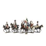 Mignot recent production mounted figures consisting of 1813 Garde d'Honneur (5), Gendarmes D'