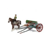 Kayron boxed no. 501 Horse & Roller, generally G, with Britains boxed 8F Horse Rake, generally F, (