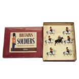 Britains set 1720 Band of the Royal Scots Greys (2nd Dragoons), restrung in ROAN box, VG in G box,