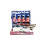 Toy soldier and military uniform reference books including Kurtz - Art of the Toy Soldier, Toy