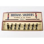 Britains set 2009 Belgian Army Grenadiers, restrung in ROAN box, VG in VG box,