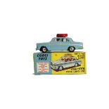 A Corgi Toys 236 Austin A60 Motor School Car, light blue body, two figures, spun hubs, in original