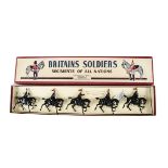 Britains set 1343 Royal Horse Guards Cloaked, restrung in ROAN box, VG in VG box,