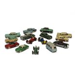 Dinky Toy Cars, including Volkswagen Karmann Ghia (2), 175 Hillman Minx, 168 Singer Gazelle,