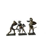 Richard Courtenay knight figures depicting of No. 17 Erle de Blois, No. 18 Nicholas Band and No. 9