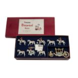 Britains set 9401 Her Majesty's State Coach, restrung in Britains Historical Series box, VG in VG