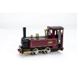 A MSS (Mamod) O Gauge Live Steam Locomotive, with box ref 909003, finished in maroon livery with