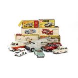 Dinky & Corgi Toys Emergency Service Vehicles, 195 Fire Chief's Car, 278 Vauxhall Ambulance, 270